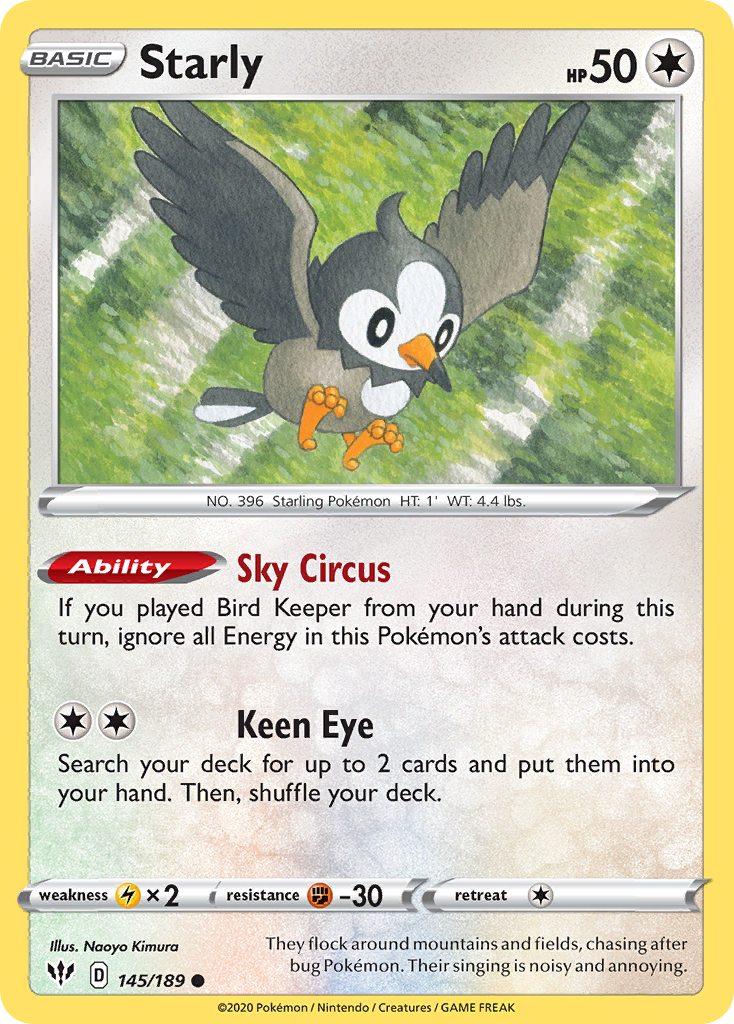 Darkness Ablaze Starly #145/189